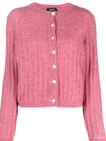Women ribbed cardigan Milena A.P.C. metallic-threading 0503